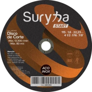 Disco de Corte Suryha Inox Start 115mm 1.0