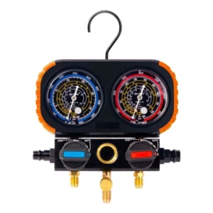 Manifold 2 Vias Premium R134A/R22/R32/R410A sem mangueiras