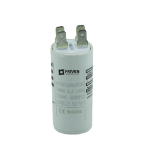 Capacitor Permanente 6UF 220V Termoplástico CBB60 - Friven