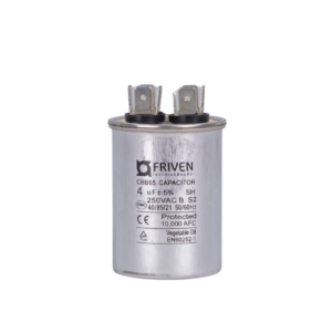 Capacitor Permanente 4UF 250V Alumínio CBB65 - Friven