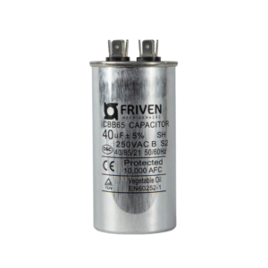 Capacitor Permanente 40UF 250V Alumínio CBB65 - Friven