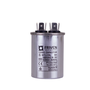 Capacitor Permanente 6UF 380V Alumínio CBB65 - Friven