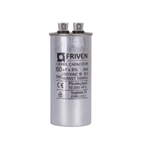 Capacitor Permanente 60UF 250V Alumínio CBB65 - Friven