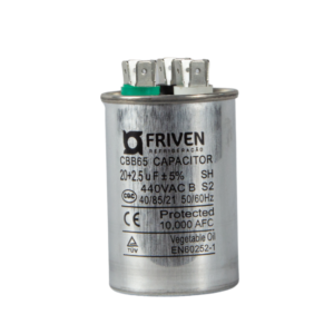Capacitor Duplo 20 + 2,5UF 440V Alumínio CBB65 - Friven