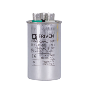 Capacitor Duplo 25 + 1,5UF 380V Alumínio CBB65 - Friven