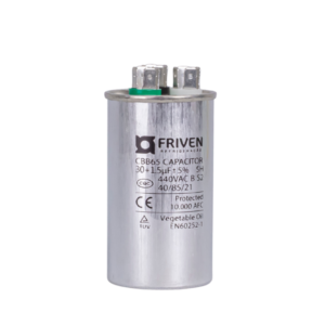 Capacitor Duplo 30 + 1,5UF 440V Alumínio CBB65 - Friven