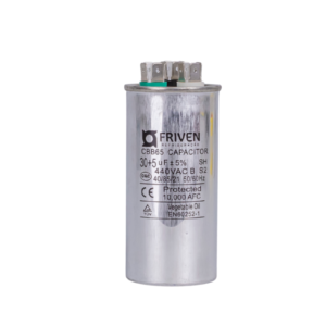 Capacitor Duplo 30 + 5UF 440V Alumínio CBB65 - Friven