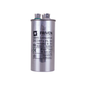 Capacitor Duplo 35 + 2,5UF 440V Alumínio CBB65 - Friven