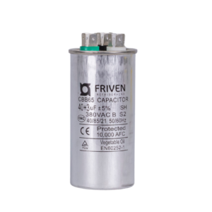 Capacitor Duplo 40 + 3UF 380V Alumínio CBB65 - Friven