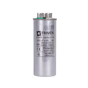 Capacitor Duplo 45 + 8UF 380V Alumínio CBB65 - Friven