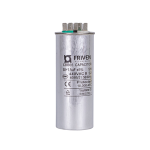Capacitor Duplo 50 + 1,5UF 440V Alumínio CBB65 - Friven