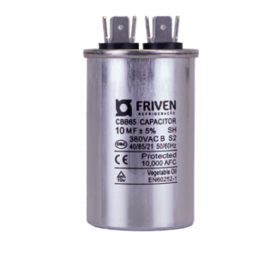Capacitor Permanente 10UF 380V Alumínio CBB65 - Friven