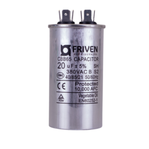 Capacitor Permanente 20UF 380V Alumínio CBB65 - Friven