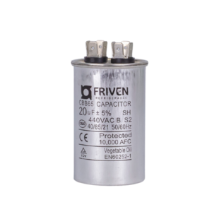 Capacitor Permanente 20UF 440V Alumínio CBB65 - Friven
