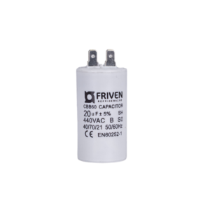Capacitor Permanente 20UF 440V Termoplástico CBB60 - Friven
