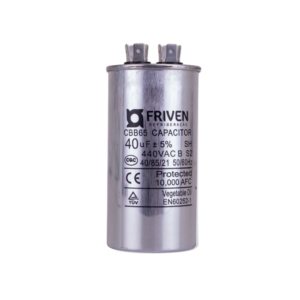 Capacitor Permanente 40UF 440V Alumínio CBB65 - Friven