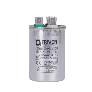 Capacitor Duplo 25 + 5UF 380V Alumínio CBB65 - Friven