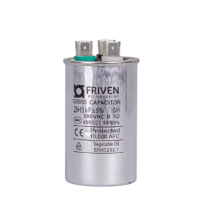 Capacitor Duplo 25 + 10UF 380V Alumínio CBB65 - Friven