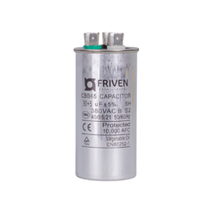 Capacitor Duplo 30 + 5UF 380V Alumínio CBB65 - Friven