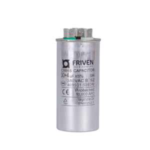 Capacitor Duplo 30 + 4UF 380V Alumínio CBB65 - Friven