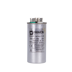 Capacitor Duplo 35 + 8UF 380V Alumínio CBB65 - Friven
