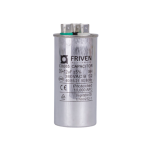 Capacitor Duplo 35 + 12UF 380V Alumínio CBB65 Friven