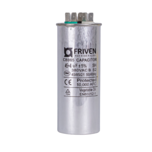 Capacitor Duplo 45 + 4UF 380V Alumínio CBB65 - Friven