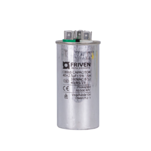 Capacitor Duplo 40 + 2,5UF 380V Alumínio CBB65 - Friven