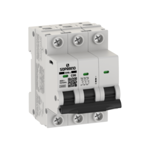 Minidisjuntor Tripolar SHB 3Px 06A - Soprano