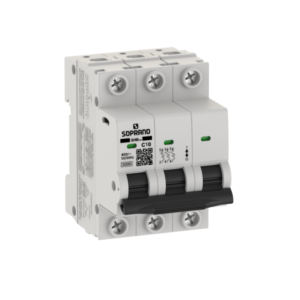 Minidisjuntor Tripolar SHB 3Px 10A - Soprano
