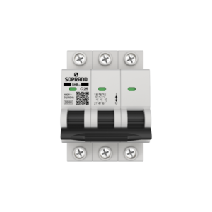 Minidisjuntor Tripolar SHB 3Px 25A - Soprano