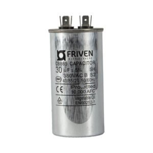 Capacitor Permanente 30UF 380V Alumínio CBB65 - Friven