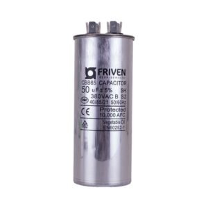 Capacitor Permanente 50UF 380V Alumínio CBB65 - Friven