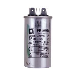 Capacitor Permanente 15UF 440V Alumínio CBB65 - Friven