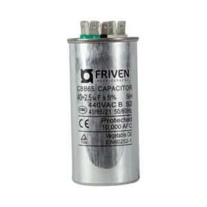 Capacitor Duplo 40 + 2,5UF 440V Alumínio CBB65 - Friven