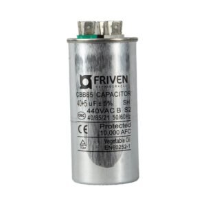 Capacitor Duplo 40 + 5UF 440V Alumínio CBB65 - Friven