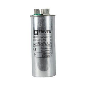 Capacitor Duplo 55 + 2,5UF 380V Alumínio CBB65 - Friven