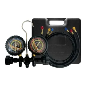Manifold Inverter Mangueira 5/16" 150cm Maleta Premium R410A/R32/R454B Manípulos Metálicos - Suryha